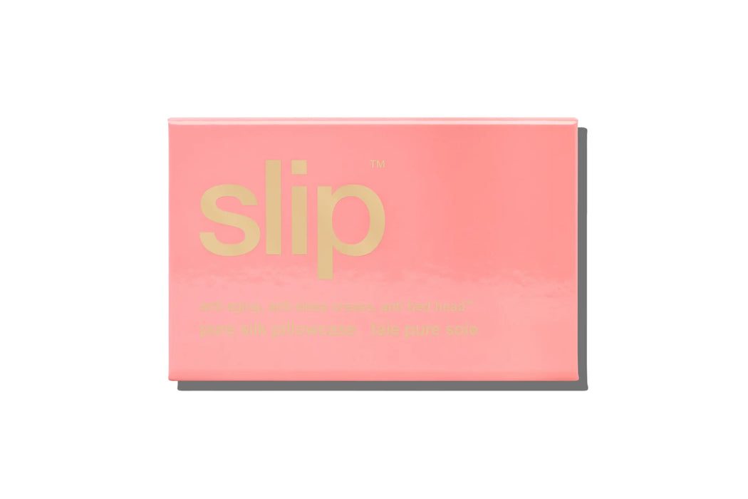 Silk Slip Blush Queen Zippered Pillowcase