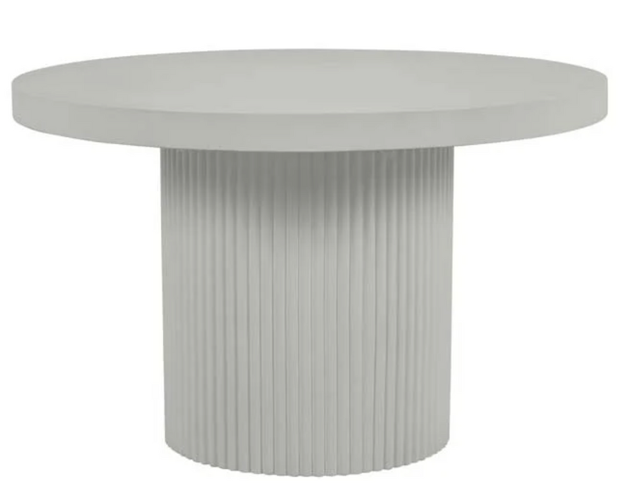 PRE-ORDER Allure Round Ribbed Dining Table