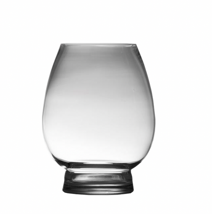 Vase Oval 25cm Clear