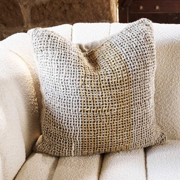 Granita Linen Cushion - Camel