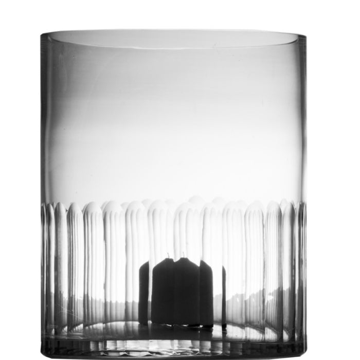 PRE-ORDER Candle Holder Cut Out Clear 30cm