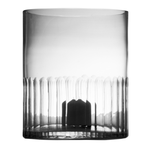 Candleholder Cut Glass 30cm