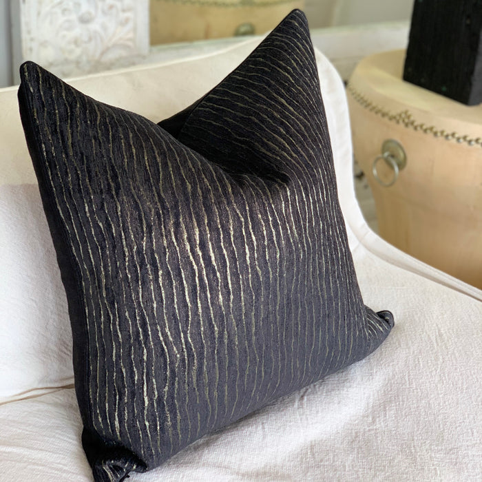 Black Shimmer Cushion 60x60