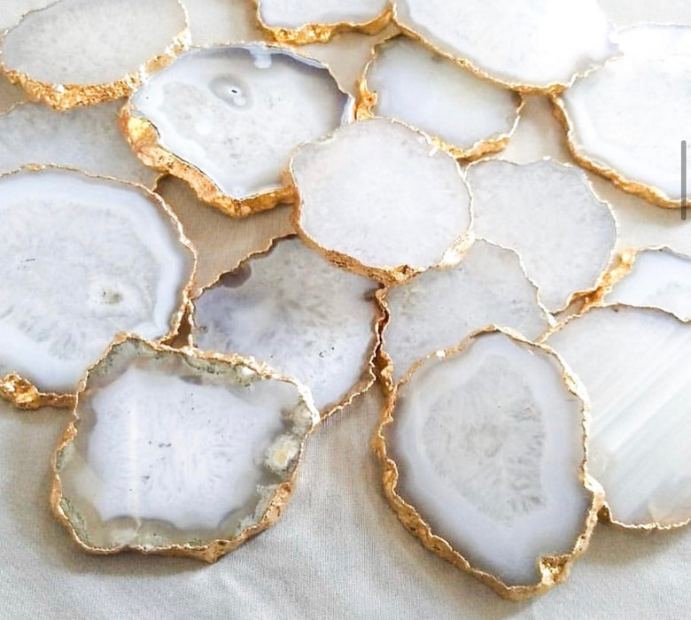 PRE-ORDER Agate Semi Precious Stone Coasters