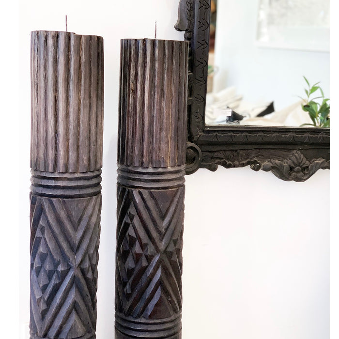 Carved Indian Pillar - Dark