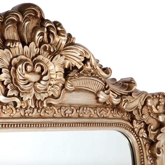 Antique Brass Floor Mirror