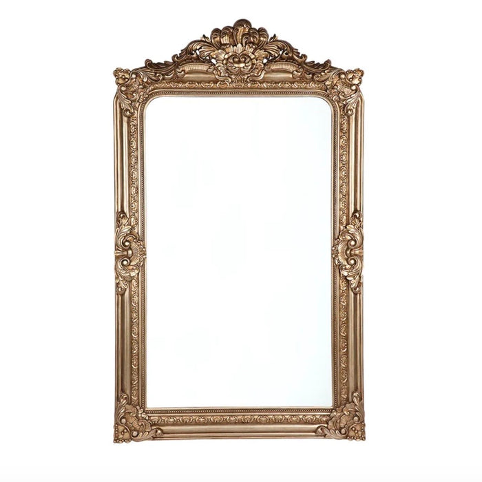 Antique Brass Floor Mirror
